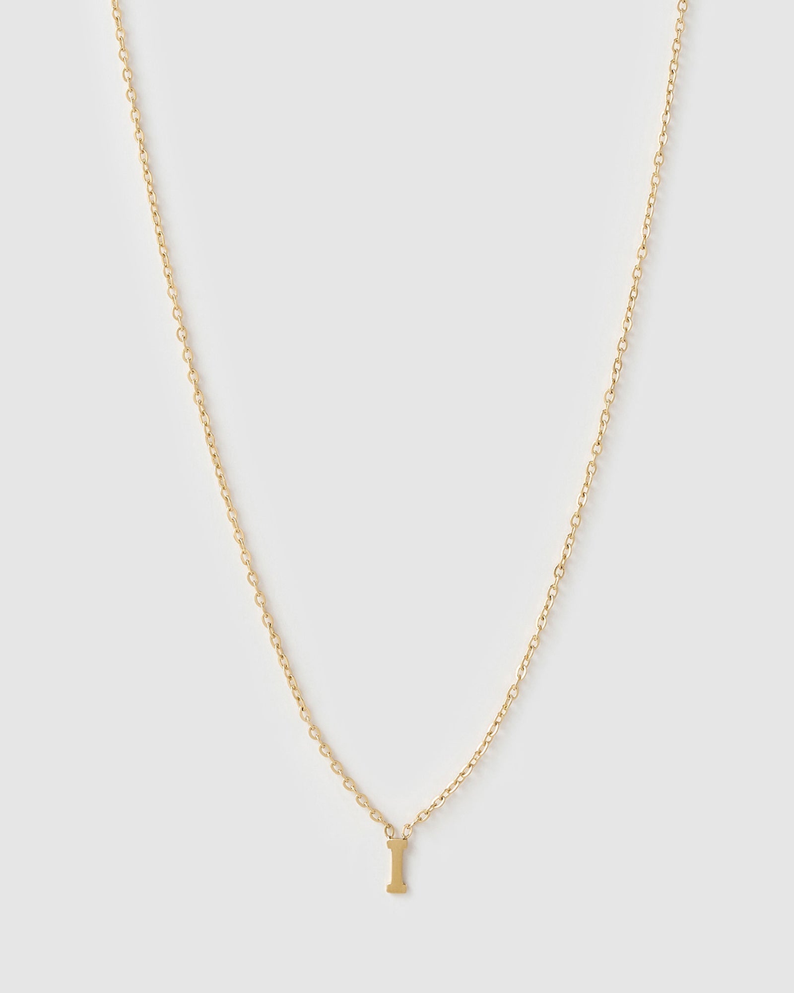 Colar Pingente Mini Inicial - Ouro 18K | SILLENE - I