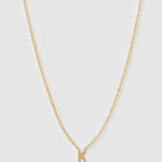 Colar Pingente Mini Inicial - Ouro 18K | SILLENE - K