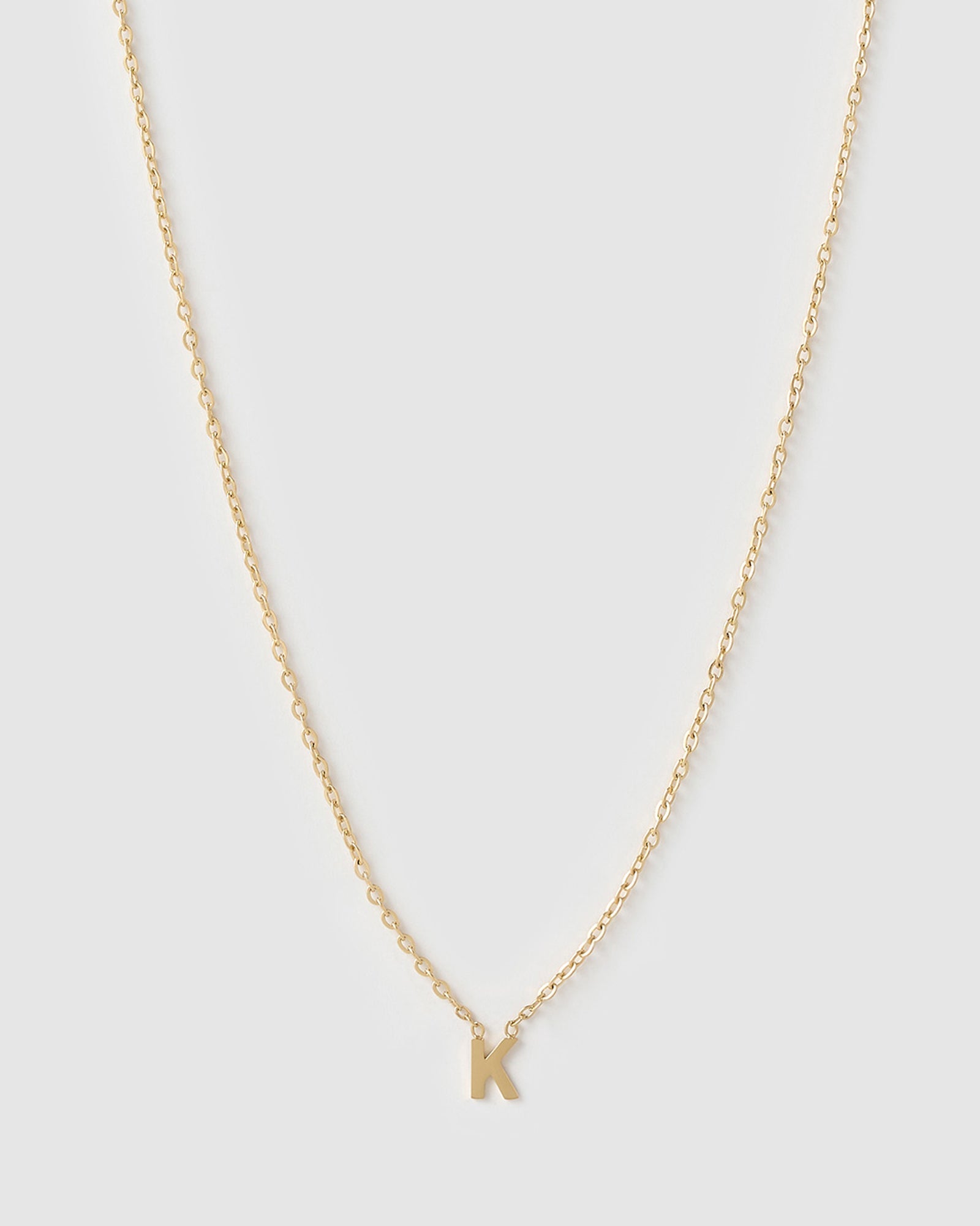 Colar Pingente Mini Inicial - Ouro 18K | SILLENE - K