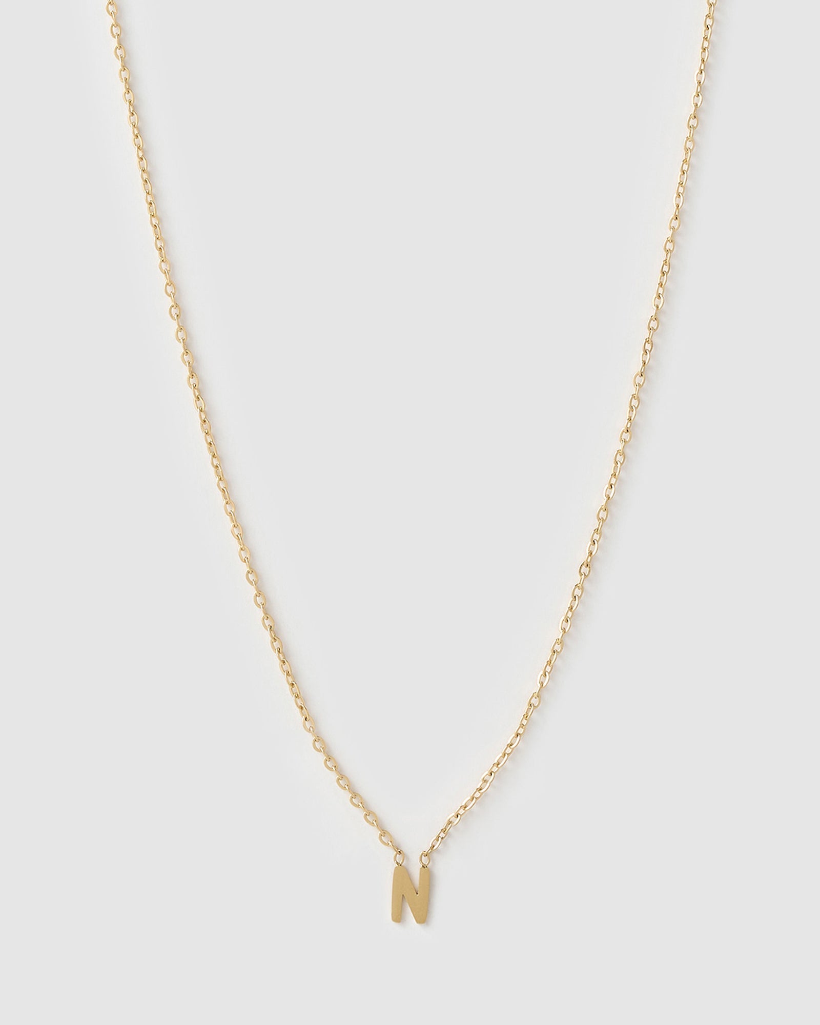 Colar Pingente Mini Inicial - Ouro 18K | SILLENE - N