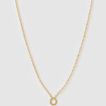 Colar Pingente Mini Inicial - Ouro 18K | SILLENE - O