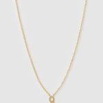 Colar Pingente Mini Inicial - Ouro 18K | SILLENE - Q