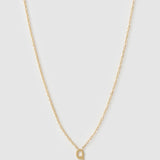Colar Pingente Mini Inicial - Ouro 18K | SILLENE - Q