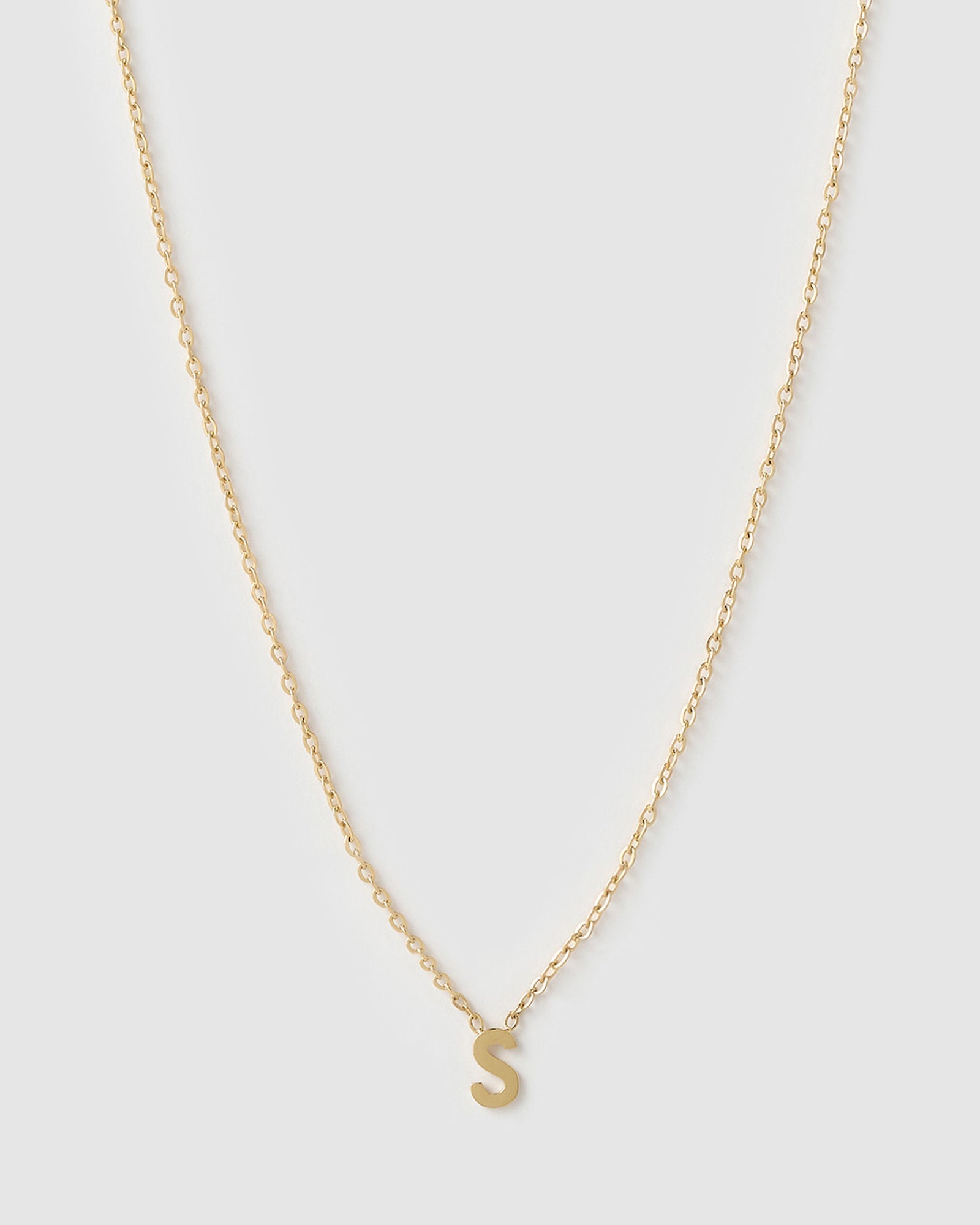 Colar Pingente Mini Inicial - Ouro 18K | SILLENE - S