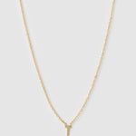 Colar Pingente Mini Inicial - Ouro 18K | SILLENE - T