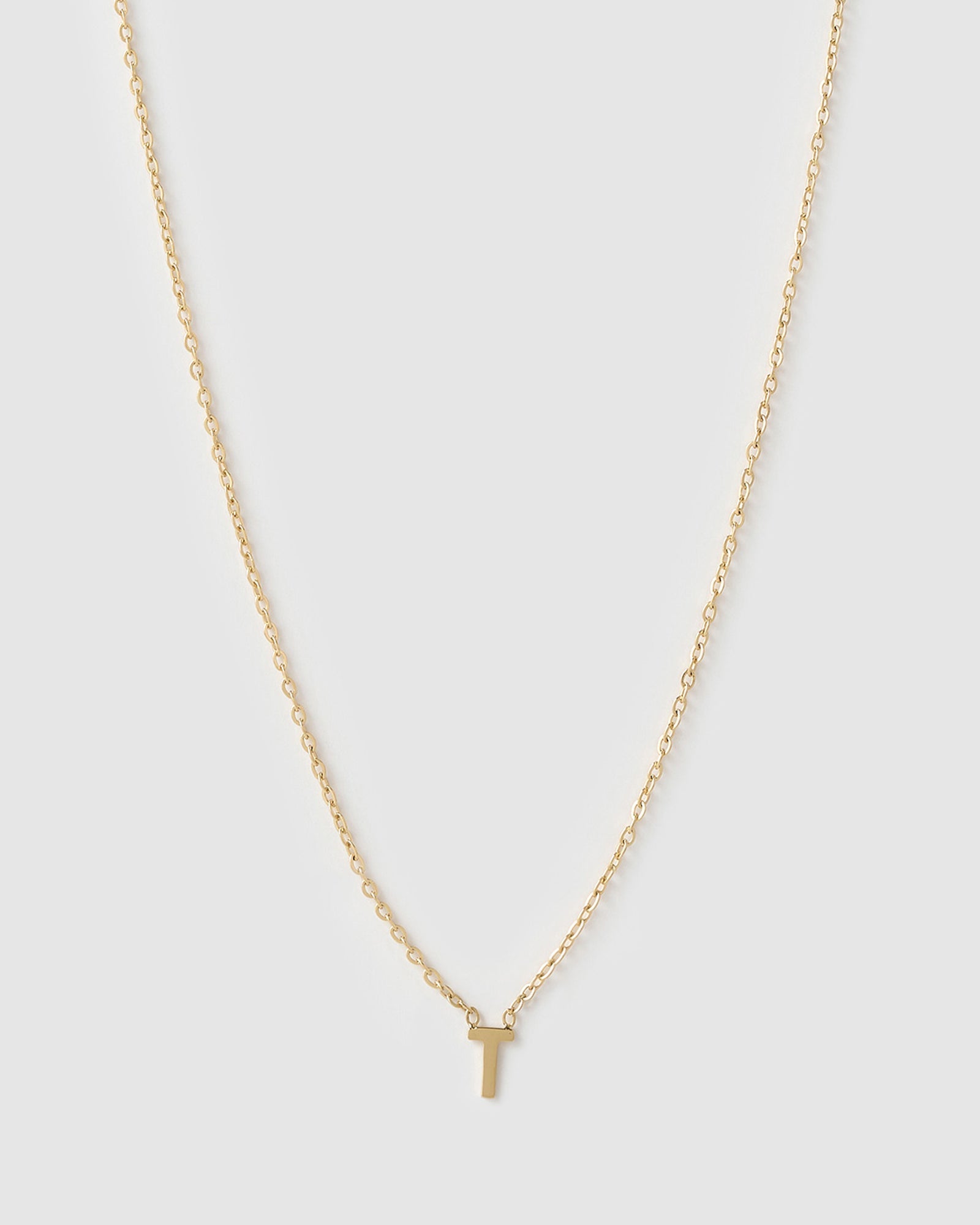 Colar Pingente Mini Inicial - Ouro 18K | SILLENE - T