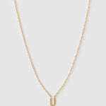 Colar Pingente Mini Inicial - Ouro 18K | SILLENE - U