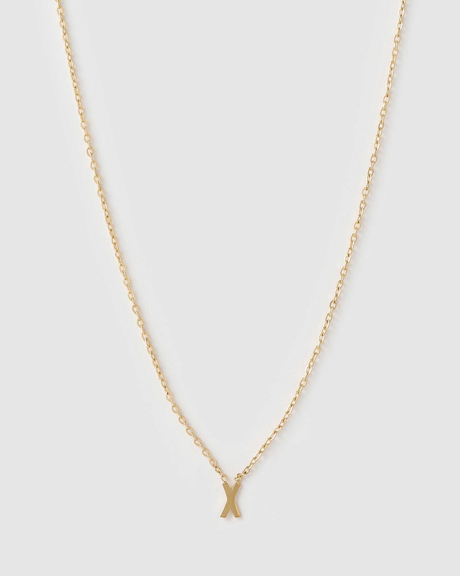 Colar Pingente Mini Inicial - Ouro 18K | SILLENE - X