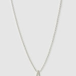 Colar Pingente Mini Inicial - Prata | SILLENE - A