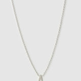 Colar Pingente Mini Inicial - Prata | SILLENE - A