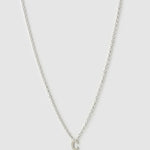 Colar Pingente Mini Inicial - Prata | SILLENE - C