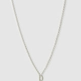 Colar Pingente Mini Inicial - Prata | SILLENE - D