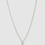 Colar Pingente Mini Inicial - Prata | SILLENE - E