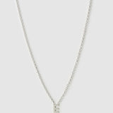 Colar Pingente Mini Inicial - Prata | SILLENE - E