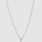 Colar Pingente Mini Inicial - Prata | SILLENE - F