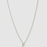 Colar Pingente Mini Inicial - Prata | SILLENE - F