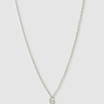 Colar Pingente Mini Inicial - Prata | SILLENE - G