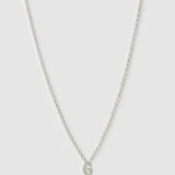 Colar Pingente Mini Inicial - Prata | SILLENE - G