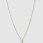 Colar Pingente Mini Inicial - Prata | SILLENE - H