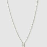 Colar Pingente Mini Inicial - Prata | SILLENE - H