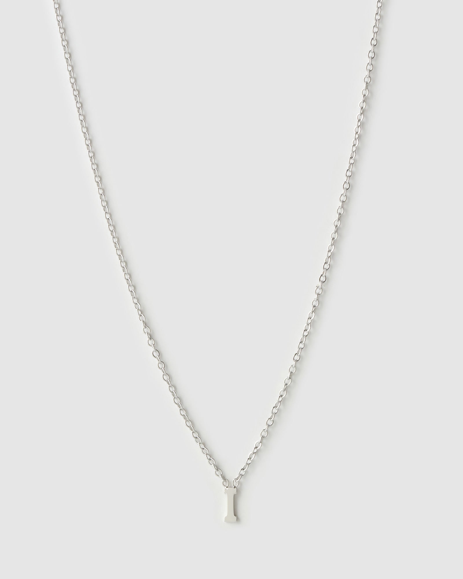 Colar Pingente Mini Inicial - Prata | SILLENE - I