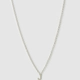 Colar Pingente Mini Inicial - Prata | SILLENE - J