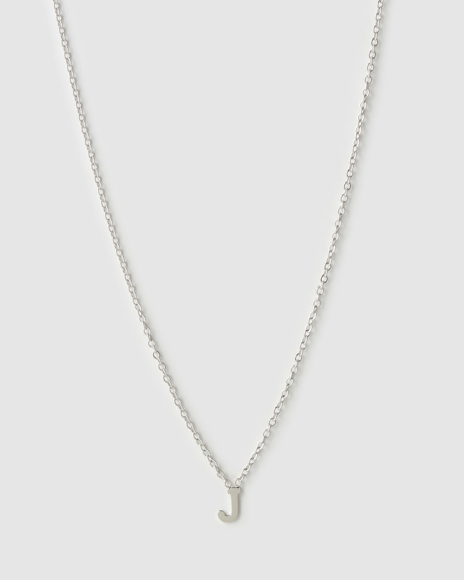 Colar Pingente Mini Inicial - Prata | SILLENE - J