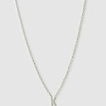 Colar Pingente Mini Inicial - Prata | SILLENE - K