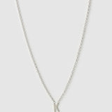 Colar Pingente Mini Inicial - Prata | SILLENE - K