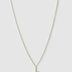Colar Pingente Mini Inicial - Prata | SILLENE - L