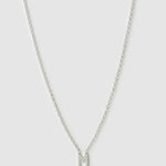 Colar Pingente Mini Inicial - Prata | SILLENE - M