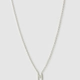 Colar Pingente Mini Inicial - Prata | SILLENE - M