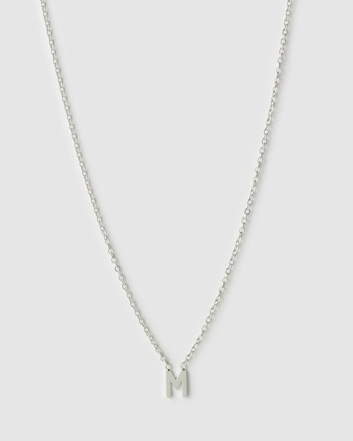 Colar Pingente Mini Inicial - Prata | SILLENE - M
