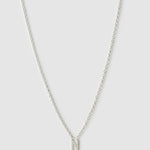 Colar Pingente Mini Inicial - Prata | SILLENE - N