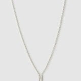 Colar Pingente Mini Inicial - Prata | SILLENE - N