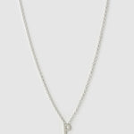 Colar Pingente Mini Inicial - Prata | SILLENE - P