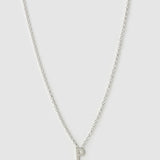 Colar Pingente Mini Inicial - Prata | SILLENE - P
