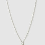 Colar Pingente Mini Inicial - Prata | SILLENE - Q