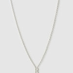 Colar Pingente Mini Inicial - Prata | SILLENE - R