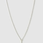 Colar Pingente Mini Inicial - Prata | SILLENE - T