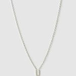 Colar Pingente Mini Inicial - Prata | SILLENE - U
