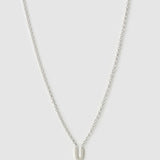 Colar Pingente Mini Inicial - Prata | SILLENE - U