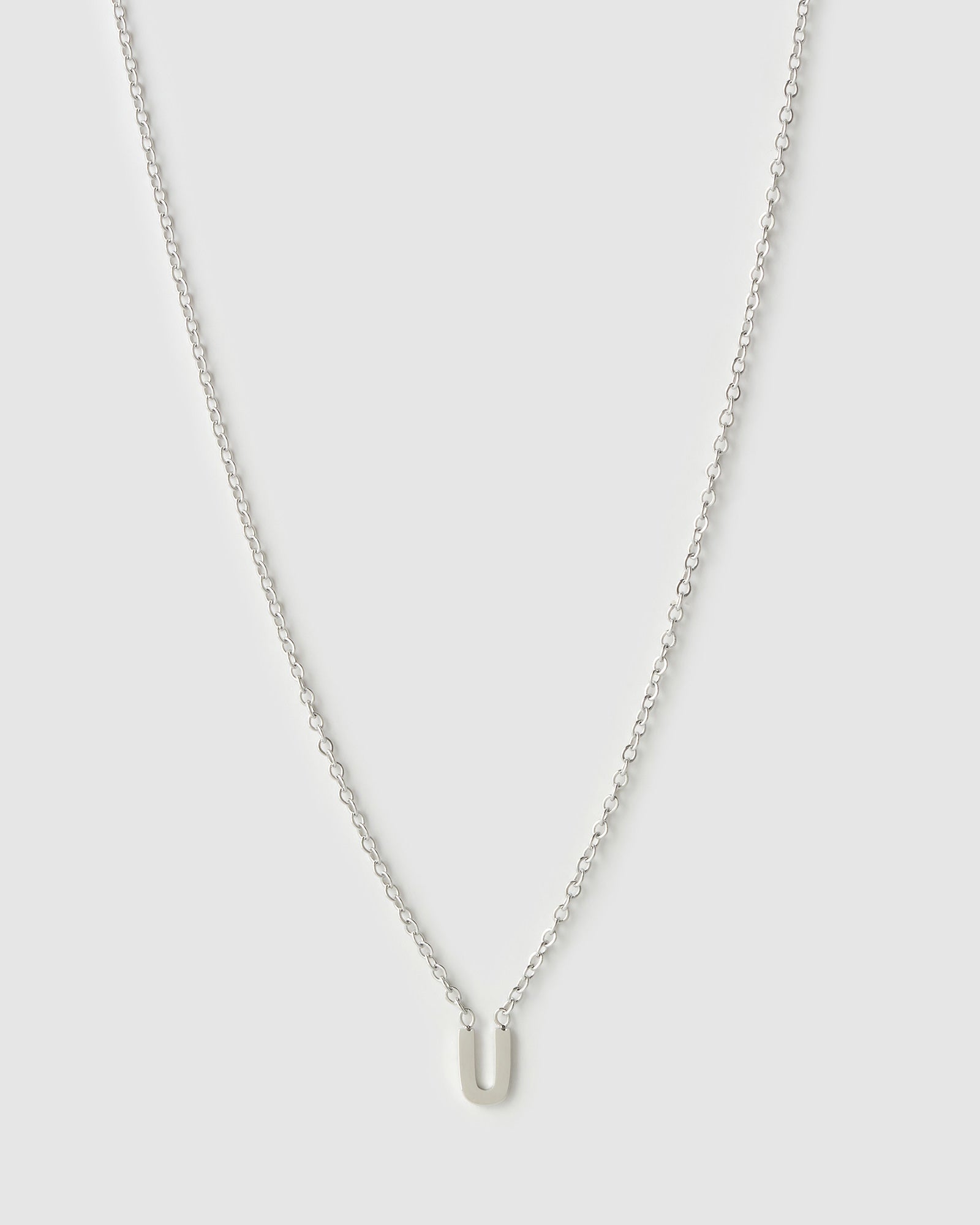 Colar Pingente Mini Inicial - Prata | SILLENE - U