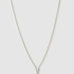 Colar Pingente Mini Inicial - Prata | SILLENE - V