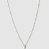 Colar Pingente Mini Inicial - Prata | SILLENE - V