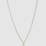 Colar Pingente Mini Inicial - Prata | SILLENE - X