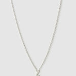 Colar Pingente Mini Inicial - Prata | SILLENE - Z