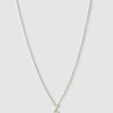 Colar Pingente Mini Inicial - Prata | SILLENE - Z