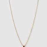 Colar Pingente Mini Pedra do Mês - Ouro 18K | SILLENE - Janeiro