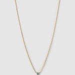 Colar Pingente Mini Pedra do Mês - Ouro 18K | SILLENE - Março